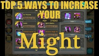 Taichi Panda | TOP 5 | How To Increase Might Fast!