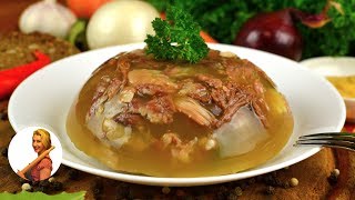 Домашний ХОЛОДЕЦ (холодное) Невероятно вкусный!!! Jelly Soup Recipe Готовить просто с Люсьеной