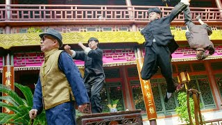 黑幫不知道老頭是功夫高手，直接全部被揍飛！