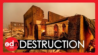 California towns DESTROYED by Dixie wildfire