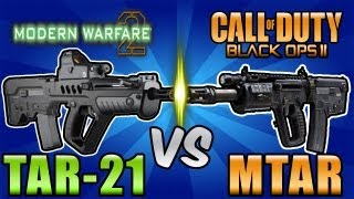 "MW2 TAR-21" vs "BO2 MTAR" - Bullpup Showdown! (Black Ops 2, MW2 Call of Duty Breakdown) | Chaos