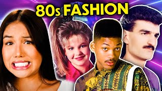 Teens Try 80s Fashion Trends! (Mullets, Side Ponytails, Denim Jackets) | React