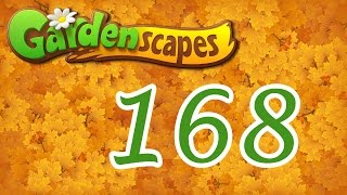 Gardenscapes level 168 Walkthrough