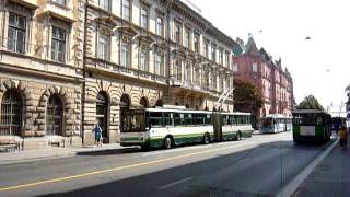 Szeged: Hid utca. Troleibuze Skoda 14 Tr nr. T-709, Skoda 15 Tr nr. T-607