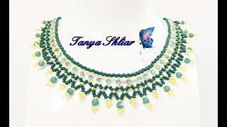 Ожерелье из Бисера и Ронделей Мастер Класс/ Necklace from Beads and Rondales Master Class!