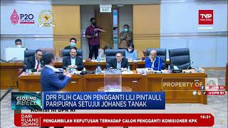 Paripurna Setujui Johanes Tanak Menjadi Pengganti