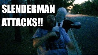 SLENDER MAN ATTACKS FAT MAN! Grims Toy Show SCREAMS Like a GIRL!