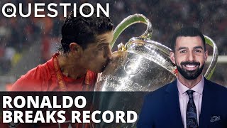 Ronaldo honored for breaking international goal scoring record