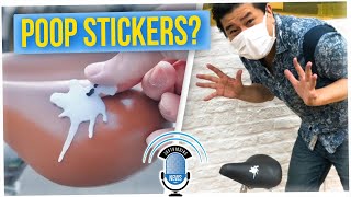 Japanese Man Sticks Bird Dookie Stickers to Bikes To Prevent Theft