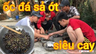 HL Smile || Ốc Đá Xào Sả Ớt - Siêu Cay - Cả Làng Bỏ Chạy