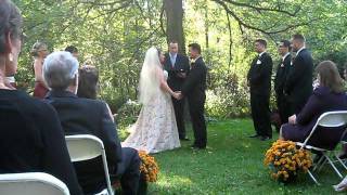 VanHusen Wedding Ceremony 9/10/11 - AKITA DOGS AS RING BEARERS!