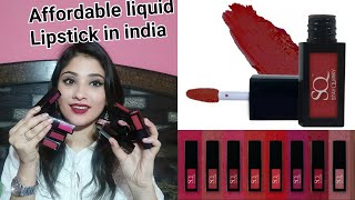 Affordable liquid Lipstick in India || review+ full lip swatches || stay quriky Lipstick under 400rs
