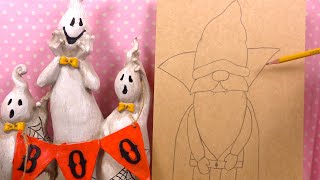 Comment dessiner un Gnome Vampire de Halloween