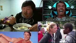 Fat Korean Guy Reacts To SheMan Getting Punched