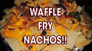 MONSTER WAFFLE FRY NACHOS CHALLENGE!!