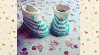 Пинетки ботиночки для самых маленьких. ВЯЗАНИЕ. Shoes booties. KNITTING.
