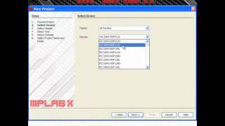 Create New Project MPLAB X IDE