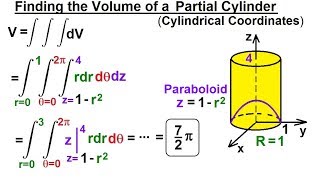 Calculus 3: Triple Integrals (21 of 25) Finding the Volume of a Partial Cylinder