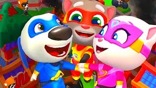 Говорящий Том Погоня Героев #2 Talking Tom Hero Dash! Супергерои против енотов!