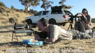 Berger 7mm 195 grain EOL Hunting bullet ELR Test (7mmRem Mag)