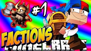 Minecraft FACTIONS #1 'DIAMOND DWARVES!' - Treasure Wars S1 w/ Vikkstar