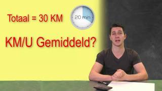 Meneer Megens: rekenvideo op locatie: km/u berekenen