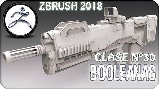 Tutorial Zbrush 2018 en Español #30 | Booleanas