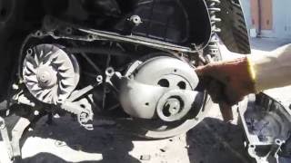 Yamaha mjesty 250/ замена ремня и крыльчатки/ обнова