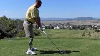 Bilateral Above Knee Amputee Golfing