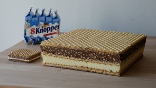 XXL Knoppers Selber Machen (Rezept) || Homemade Giant Knoppers Waffle Sandwich || [ENG SUBS]