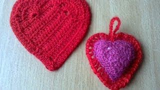 Сердечко вяжем крючком. Ч.2.   Heart knit crochet. P.2.