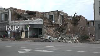 USA: Buildings damaged, debris scattered following devastating tornado in Kentucky