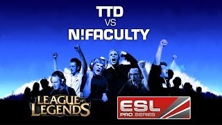 Tick Trick Duck vs. n!faculty - Game 1 - Grand Final - EPS Spring 2014 - League of Legends