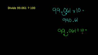 Dividir un decimal entre una potencia de 10