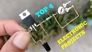 TOP 4 ELECTRONIC PROJECTS WITH LDR, TRANSISTOR BD140, 139, 2SC5200 & LED