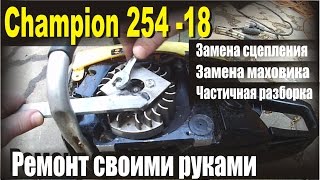 Бензопила Champion 254 Частичсная разборка бензопилы
