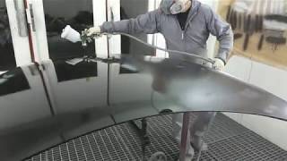 Porsche carrera 911 S Painting with Iwata ws400 1.4 hd Clear Percotop