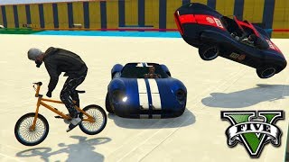 GTA V Online: BMX vs CARROS - ENGANEI TODO MUNDO hihi!!