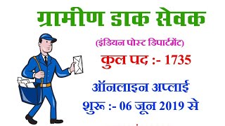 India Post GDS (Gramin Dak Sevak) Recruitment 2019
