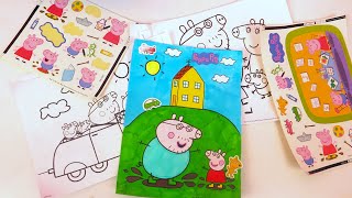 Peppa Pig Trousse d’Activités Autocollants et Coloriage