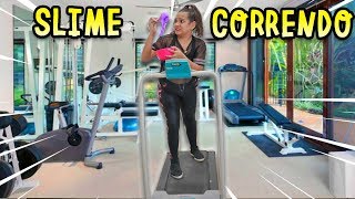 FIZ UM SLIME CORRENDO NA ESTEIRA! - JULIANA BALTAR