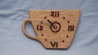 Часы из кофейных зерен. Сделай сам. DIY kitchen clock of coffee