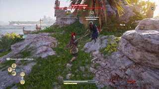 Прохождение Assassin’s Creed Odyssey - Остров Прасониси. Убить культиста Серебряный Грифон #77