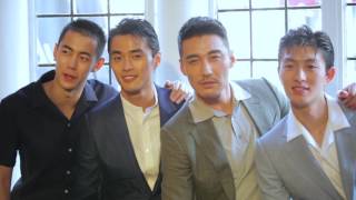Day 2 LFWM - Hu Bing, Zhao Lei, Jin Da Chuan, Ji Ling Chen at Dunhill Presentation