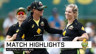Aussies defend 132 to reach tri-series final | CommBank T20 INTL Tri-Series