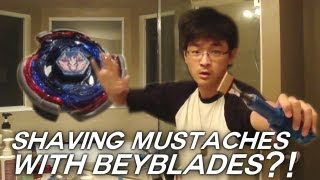 ~SHAVING MUSTACHES WITH BEYBLADES?! (10,000 Subscriber Special!)