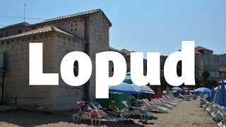 Caminando a la playa en Lopud
