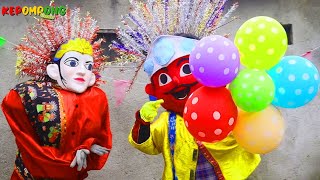 ONDEL ONDEL BUAT BUNGA BALON TERBANG!! - KEPOMPONG BALON - ONDEL ONDEL