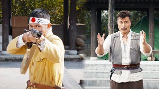 功夫獨闖日軍基地，與日軍大佐設下賭局，硬接3槍，拯救全村村民，！ ️ 抗日