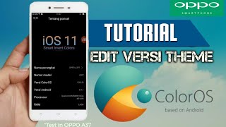 TUTORIAL EDIT versi tema oppo ( test oppo a37 )